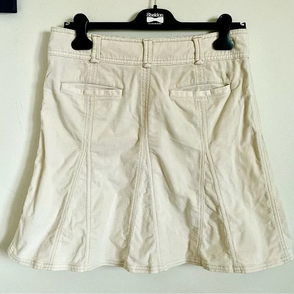 Athleta Corduroy Whenever Flare Mini Skirt in Cream Size 6 EUC - Picture 4 of 12